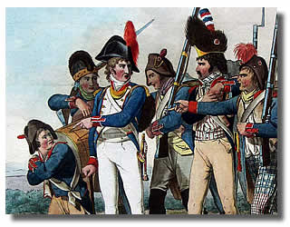 Franz&ouml;sische Infanterie nach Seele