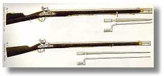 Vergleich der Preußischen Gewehrmodelle 1789 und 1801 (Zum Vergrößern Anklicken)