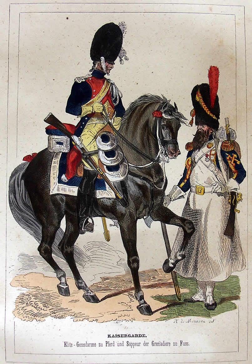 Napoleon Online Uniformbilder aus dem Werk von Marco St. Hilaire über