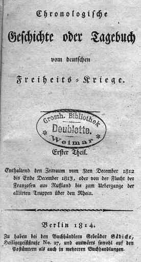 Titelblatt des Werkes