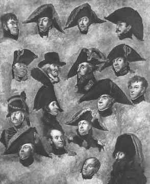 Portraits von englischen Generalen