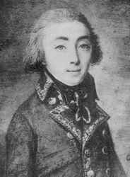 Emmanuel de Grouchy als Brigadegeneral 1792 (Miniatur von Alexandre)