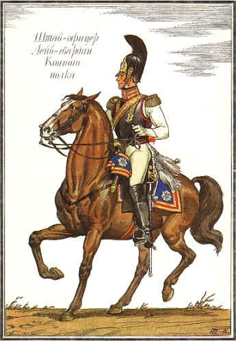 Stabsoffizier der Russischen Leibgarde zu Pferd 1812
