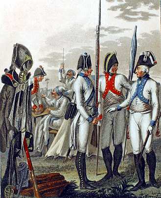 Schsische Infanterie um 1805/06 nach Hess