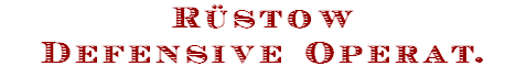 R�stow
Defensive Operat.
